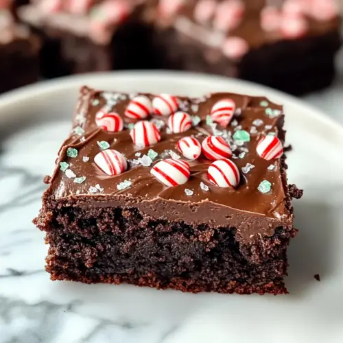 Festive Peppermint Brownies