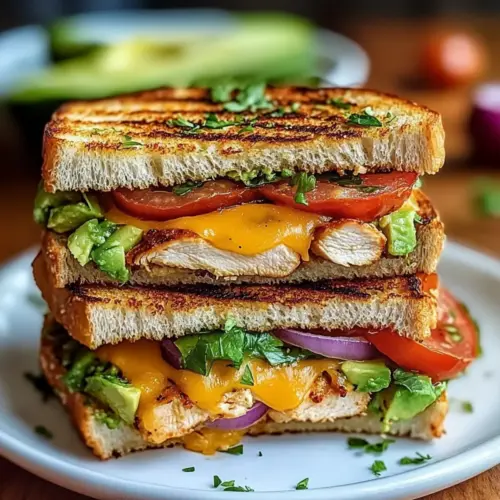 Chicken Avocado Melt Sandwich