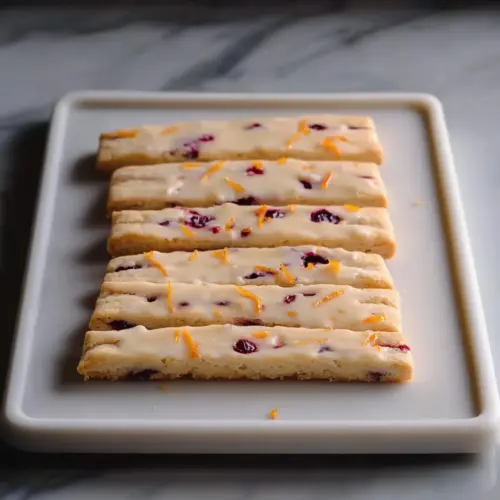 Orange Cranberry Shortbread Cookies
