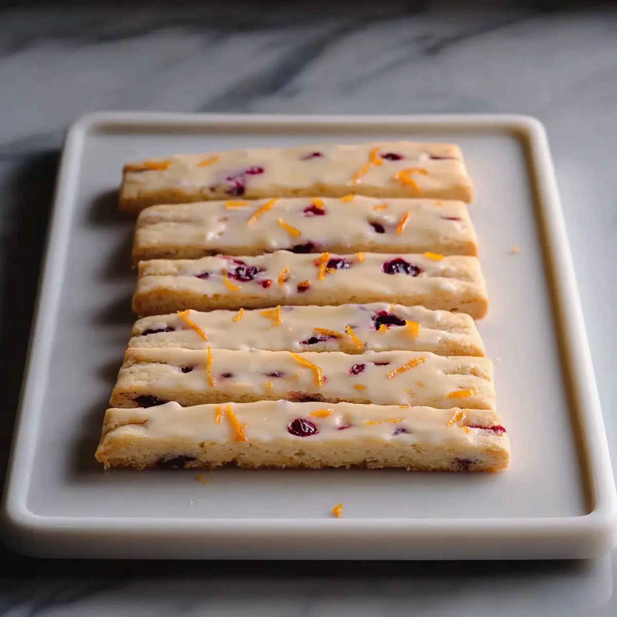 Orange Cranberry Shortbread Cookies