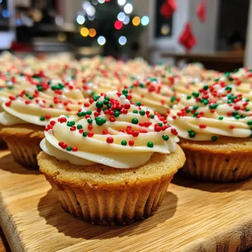 Christmas Sprinkle Cookie Cups