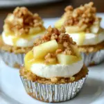 Apple Crisp Mini Cheesecakes