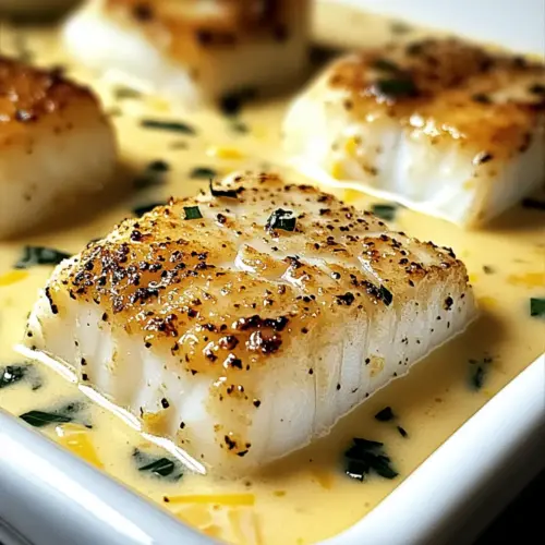 Baked Cod in Coconut Lemon Cream