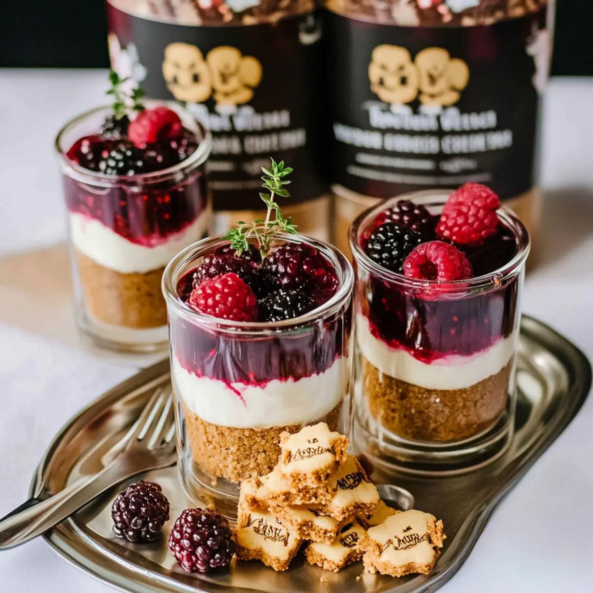 No-Bake White Chocolate Cheesecakes