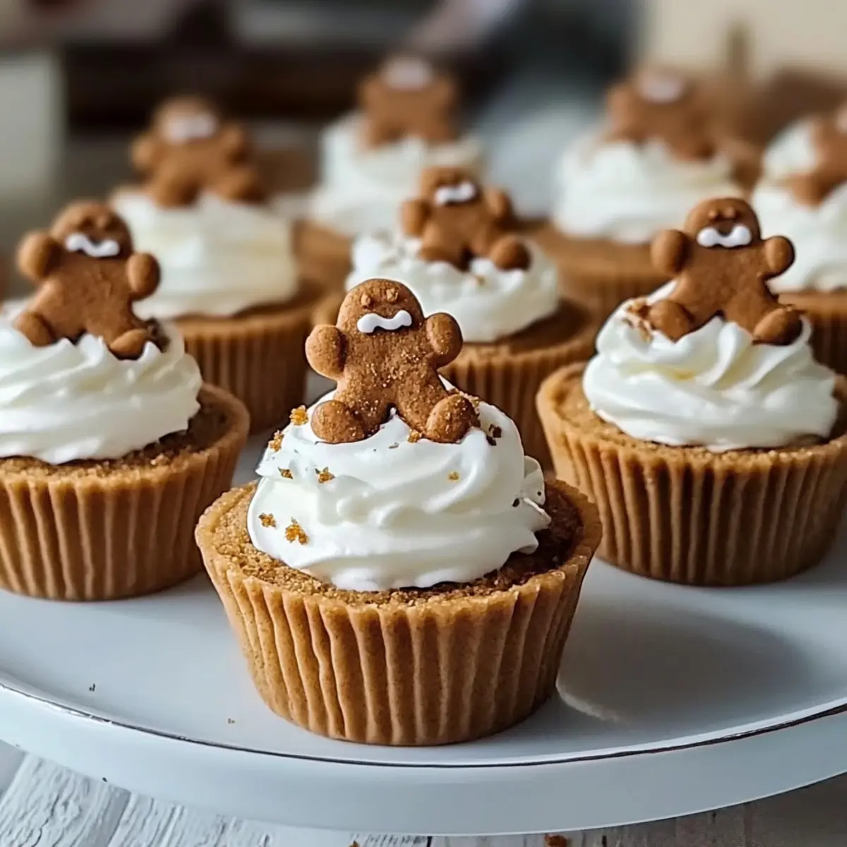 No-Bake Gingerbread Cheesecake Cups