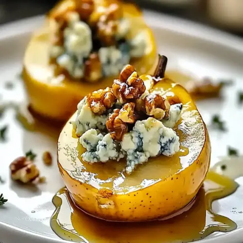 Roasted Pears with Blue Cheese