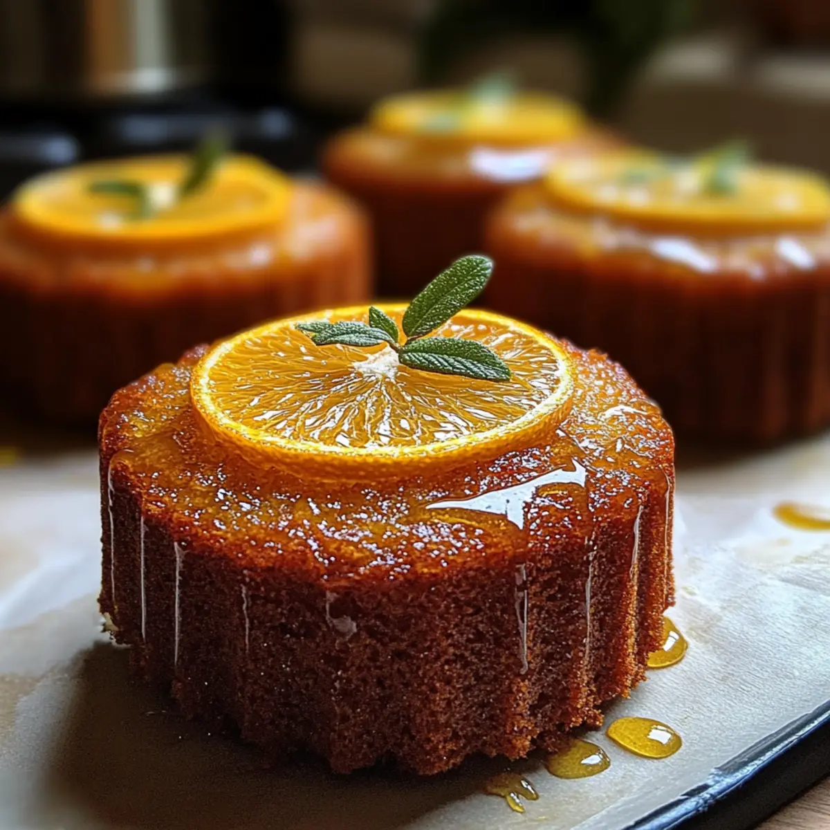 Orange Ginger Honey Cakes