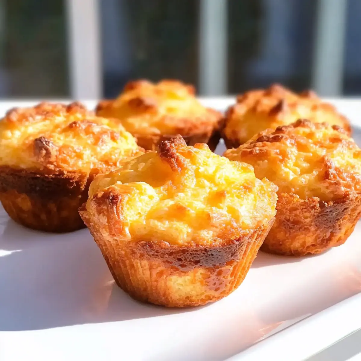 Keto Cheddar Cheese Muffins
