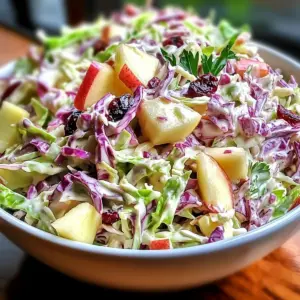 CRANBERRY APPLE COLESLAW