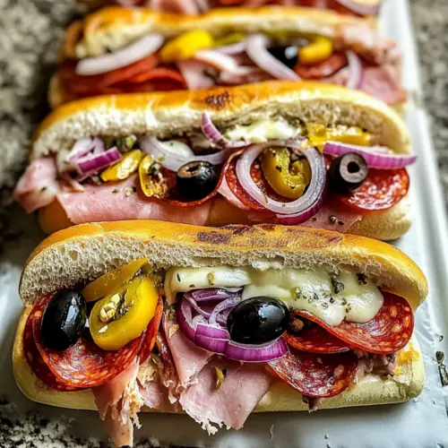Baked Italian Sub Sandwiches