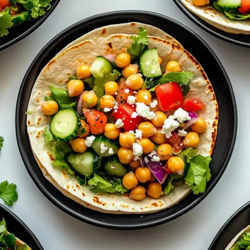 Chickpea Salad Wraps