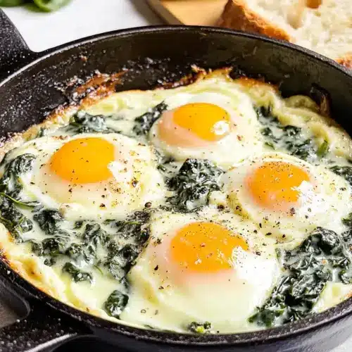 Baked Eggs Florentine