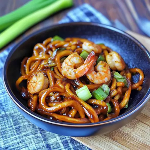 Yaki Udon with Shrimp