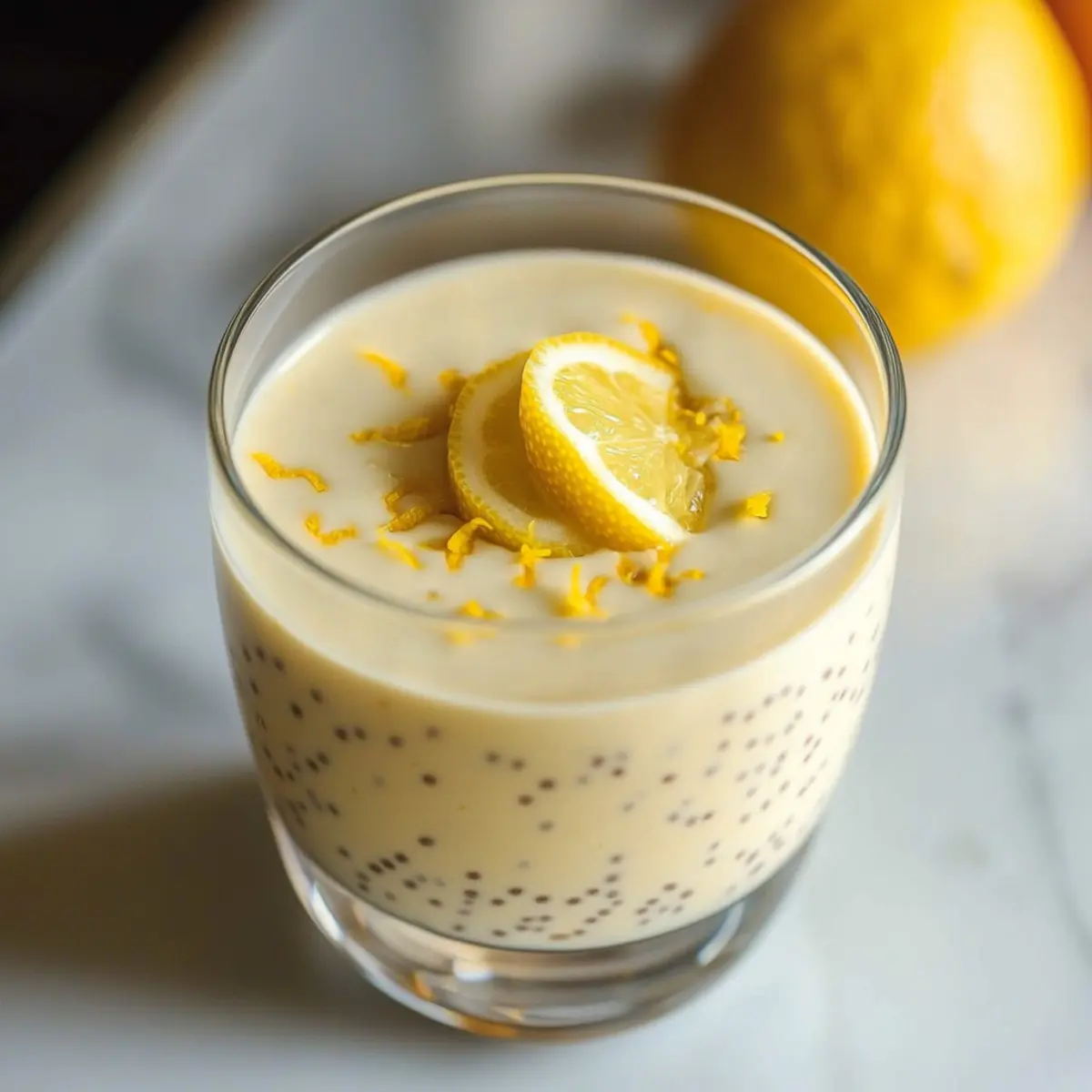 Yummy Lemon Cream Chia Pudding