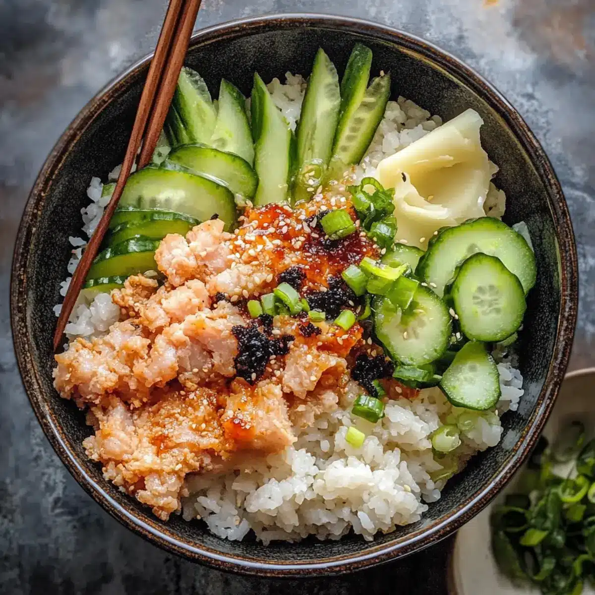 Spicy Tuna Sushi Bowl with Crispy Rice