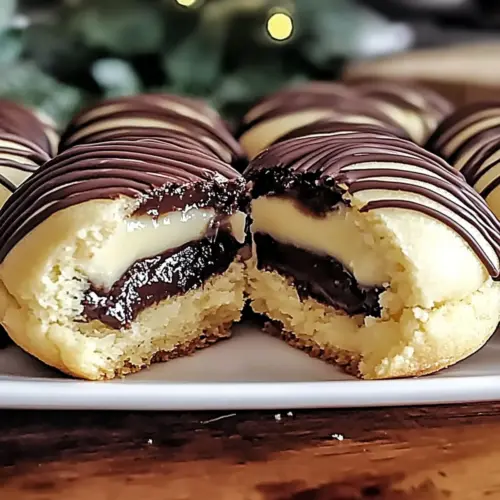 Boston Cream Pie Cookie Bites