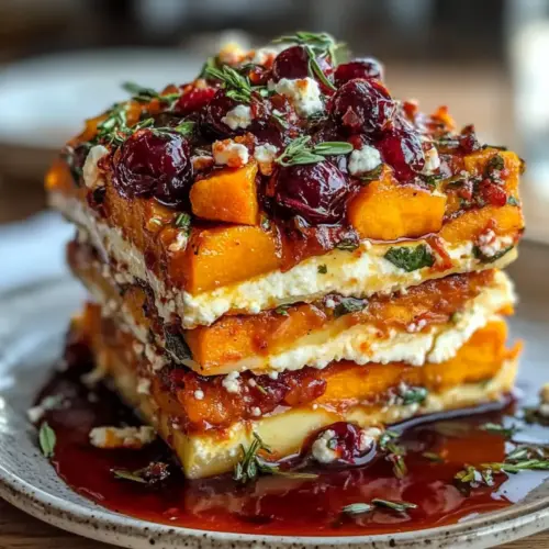 Layered Sweet Potato Butternut Squash Carrot Lasagna