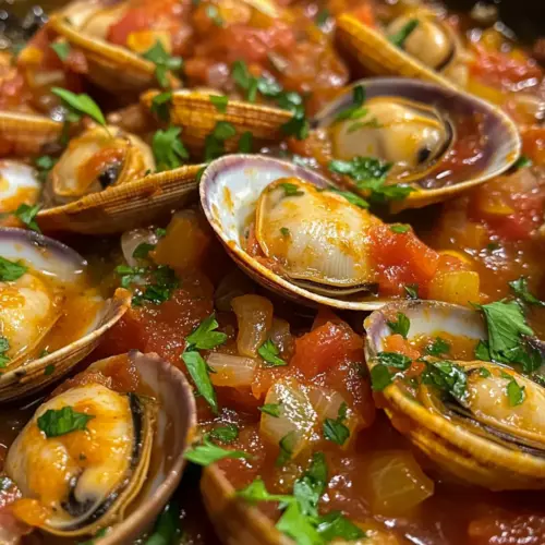 Spicy Spanish Clams with Tomatoes