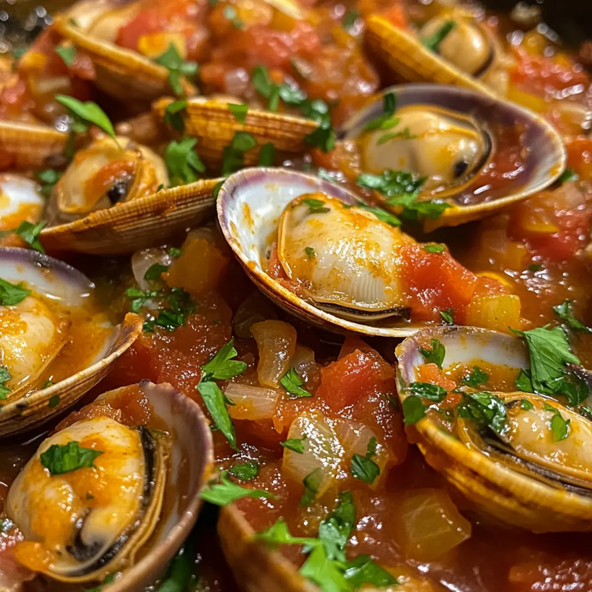 Spicy Spanish Clams with Tomatoes