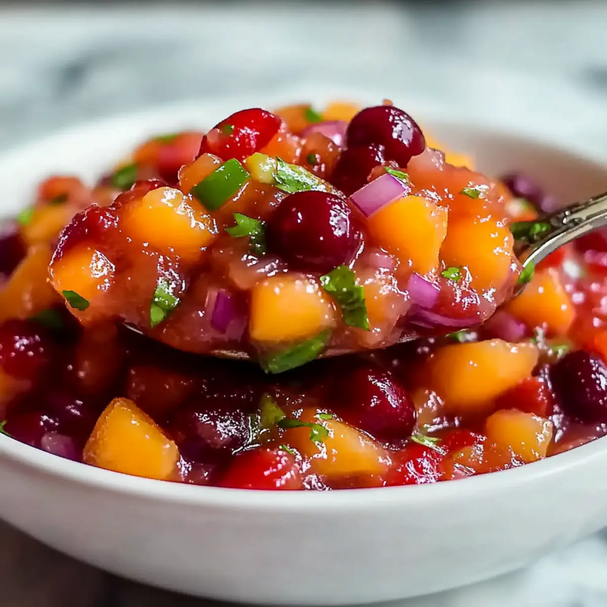 Delicious Peach Cherry Salsa