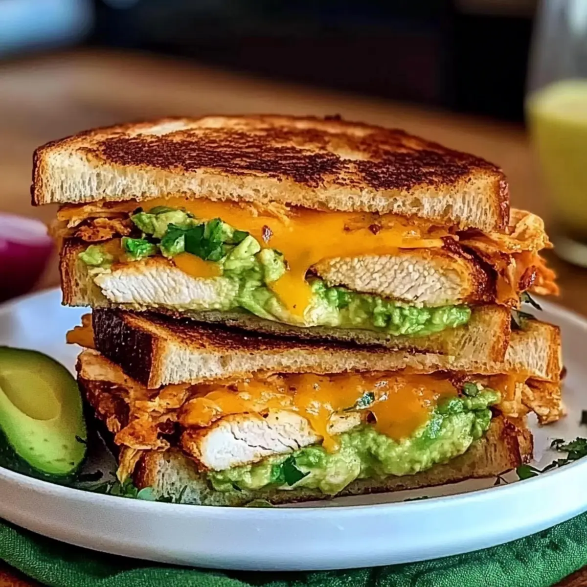 Chicken Avocado Melt Sandwich
