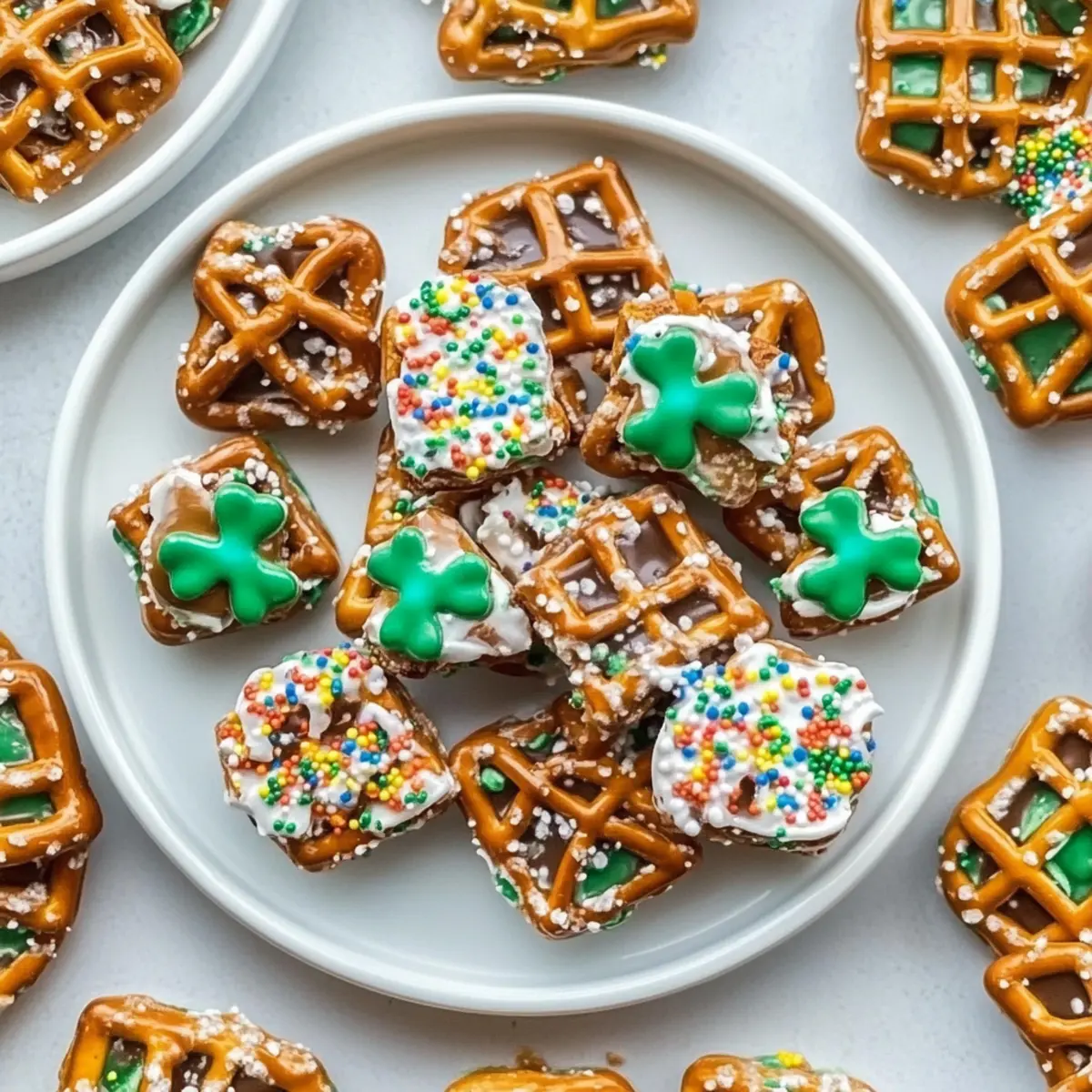 St. Patrick’s Day Rolo Pretzel Candy