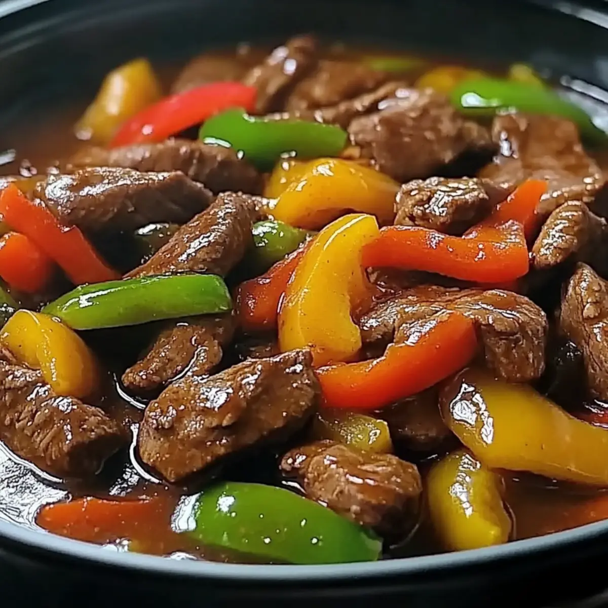 PEPPER STEAK IN A CROCK POT