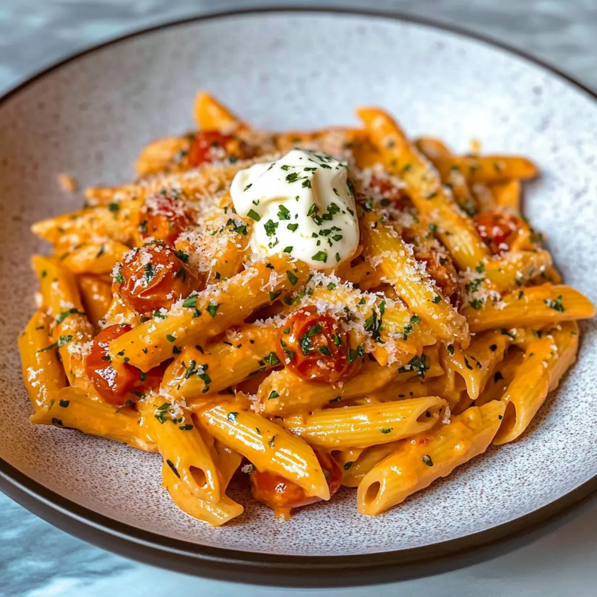 Creamy Tomato Garlic Pasta