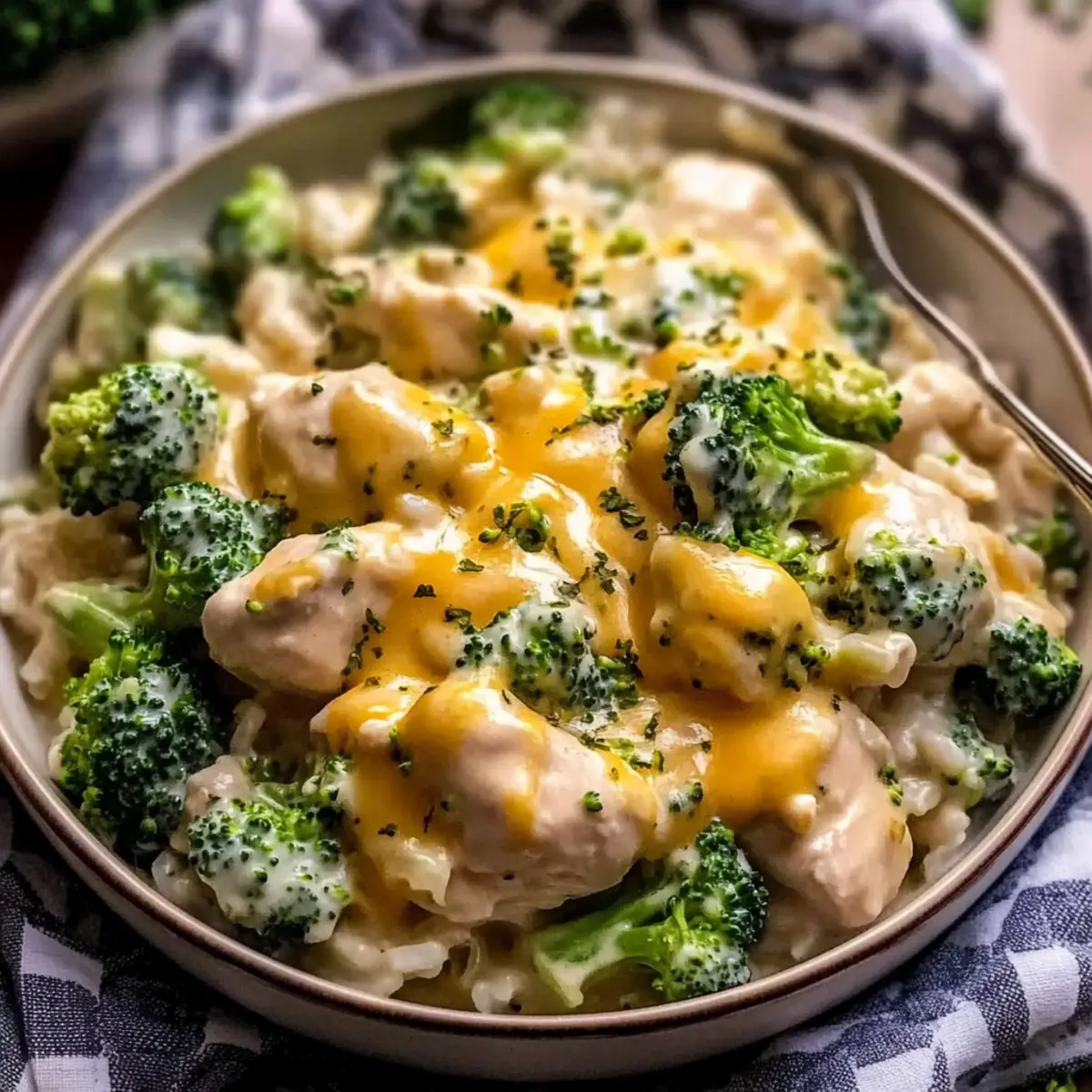 Crockpot Creamy Broccoli Cheddar Chicken