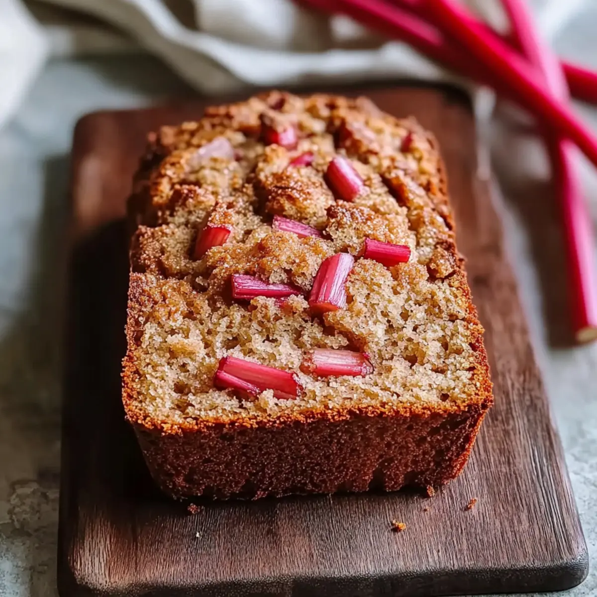Cinnamon Rhubarb Bread