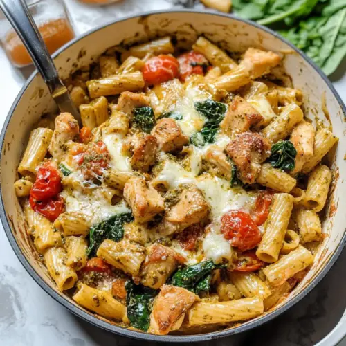 Pesto Chicken Pasta Bake