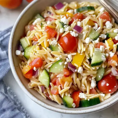Rainbow Orzo Salad