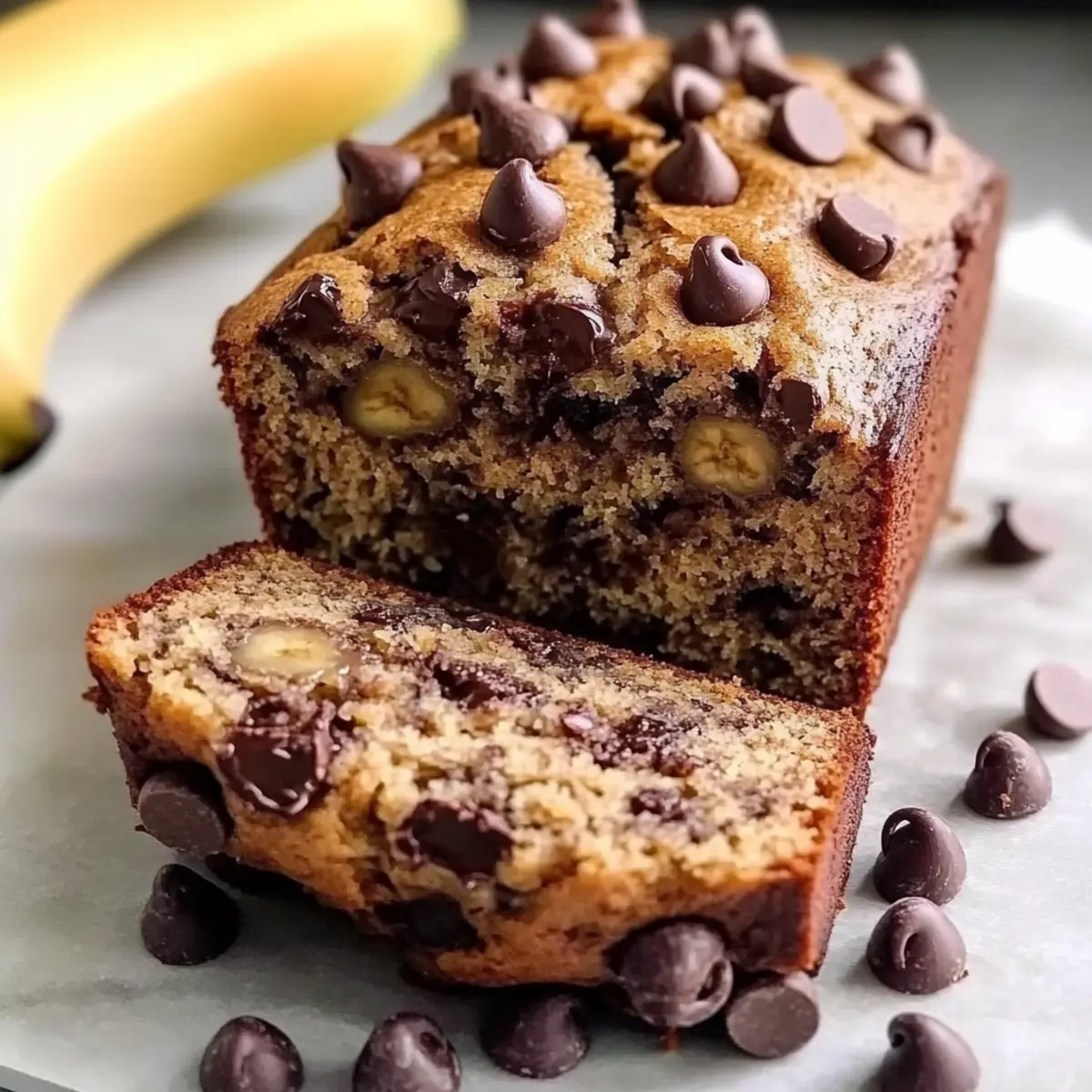 Super Moist Chocolate Chip Banana Bread