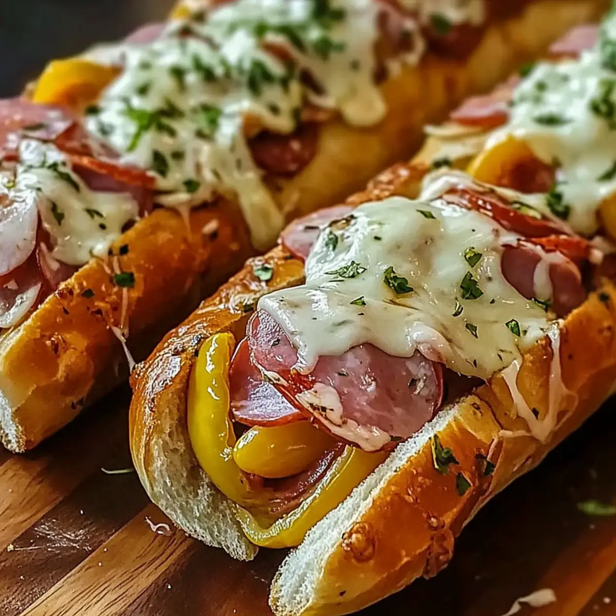 Baked Italian Sub Sandwiches