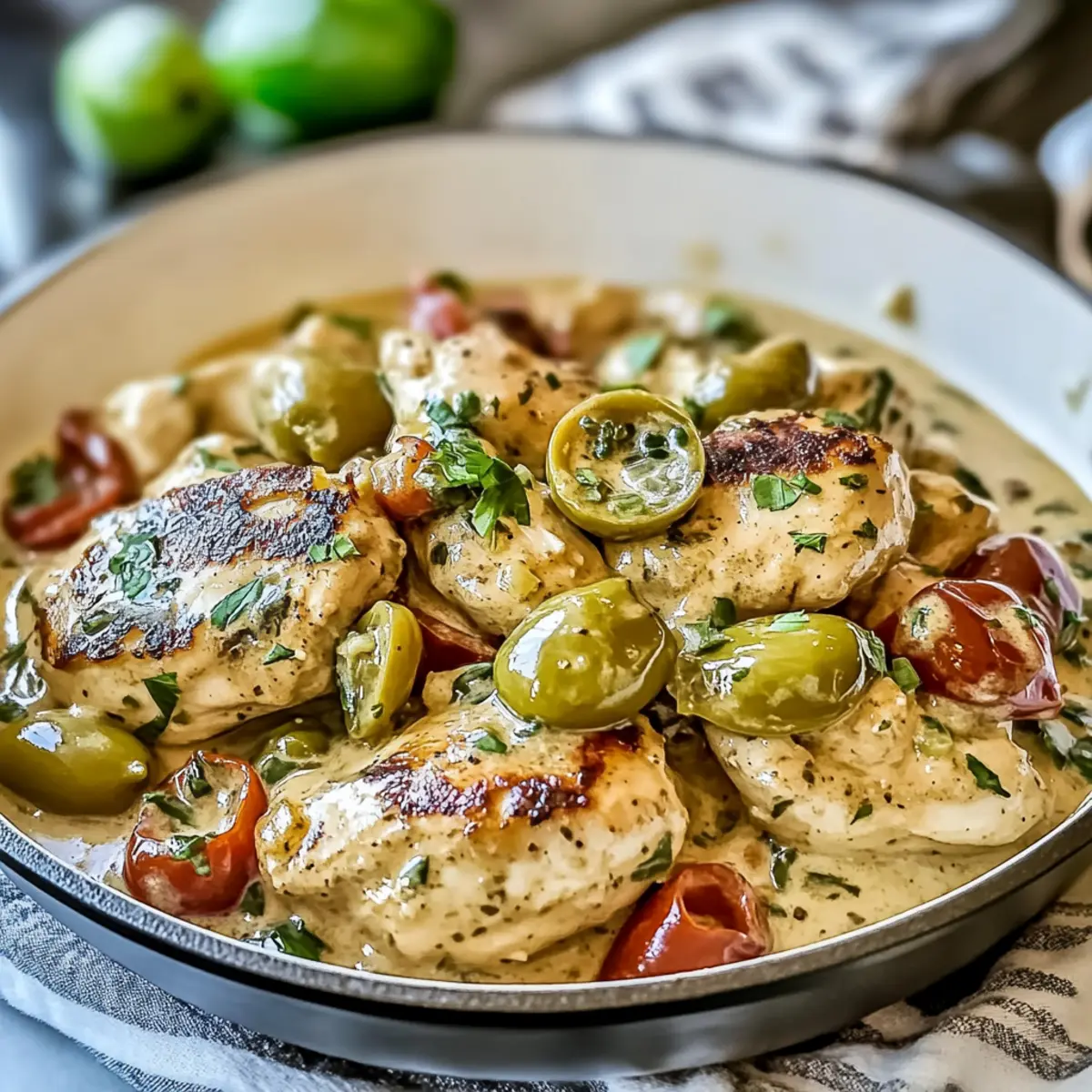 Creamy Pepperoncini Chicken Skillet