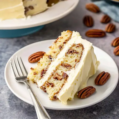 Butter Pecan Cake Recipe with Cream Cheese Frosting