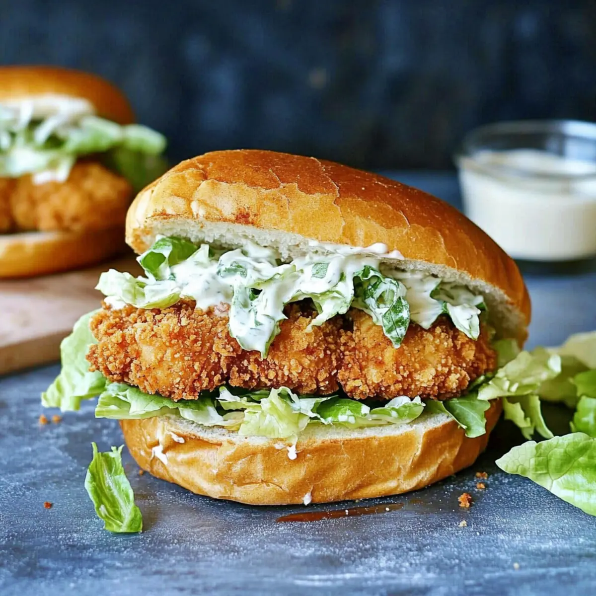 Crispy Chicken Caesar Sandwich