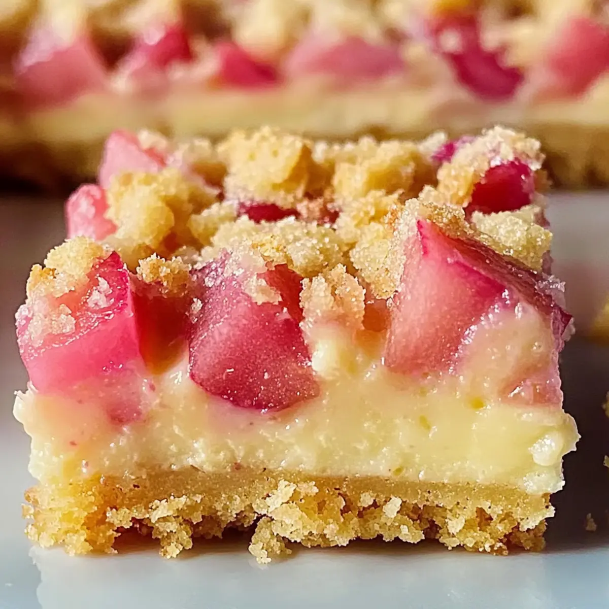 Rhubarb Dream Bars