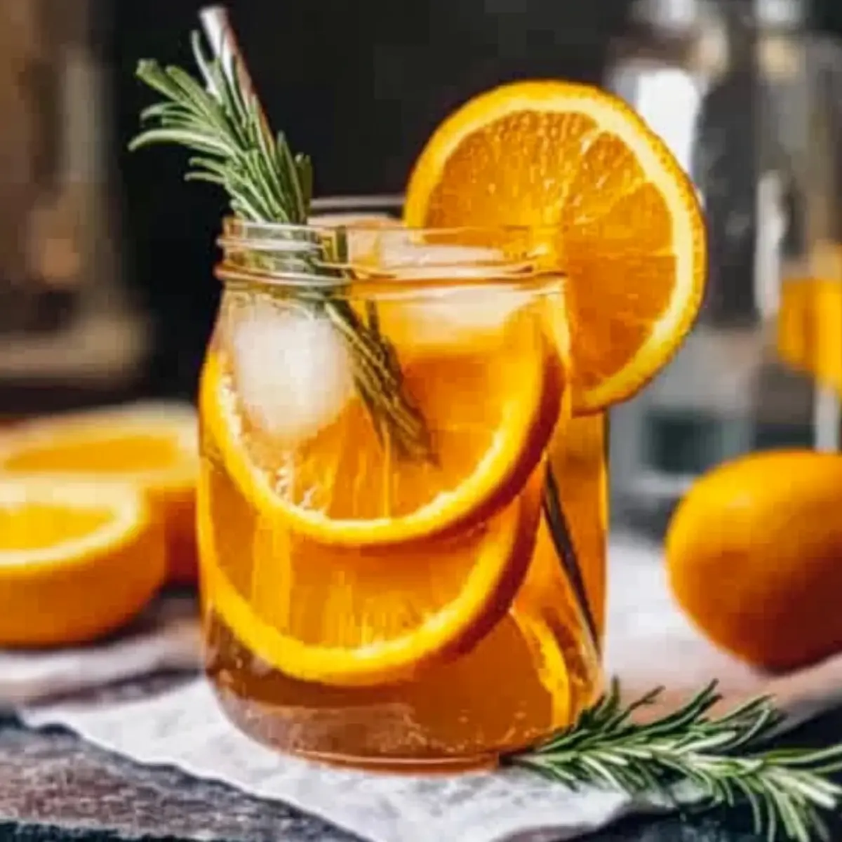 Orange Rosemary Iced Tea