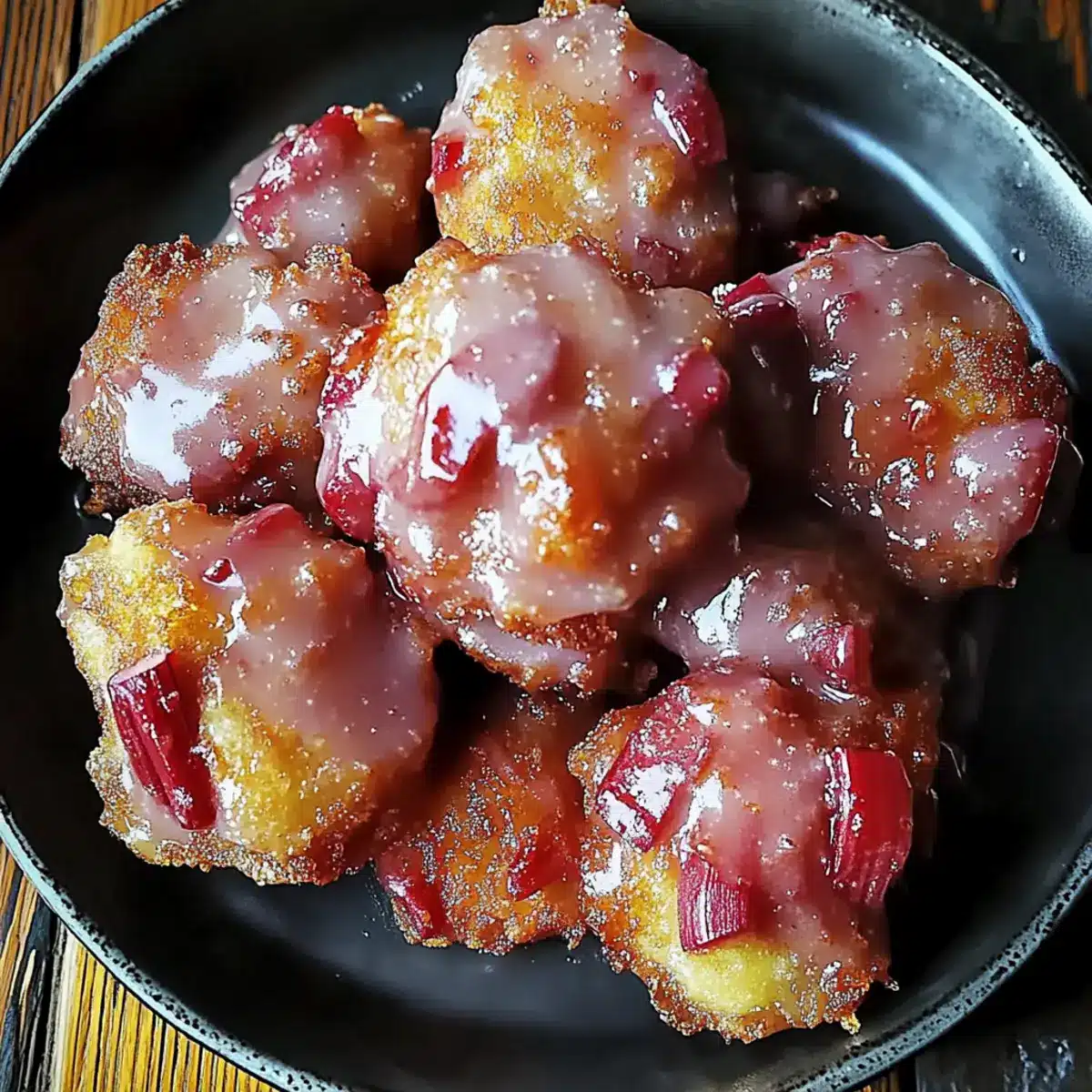 Rhubarb Fritters