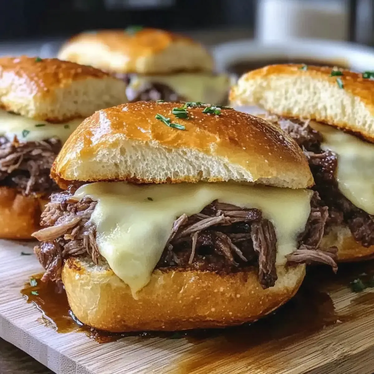 Slow Cooker French Dip Sandwiches