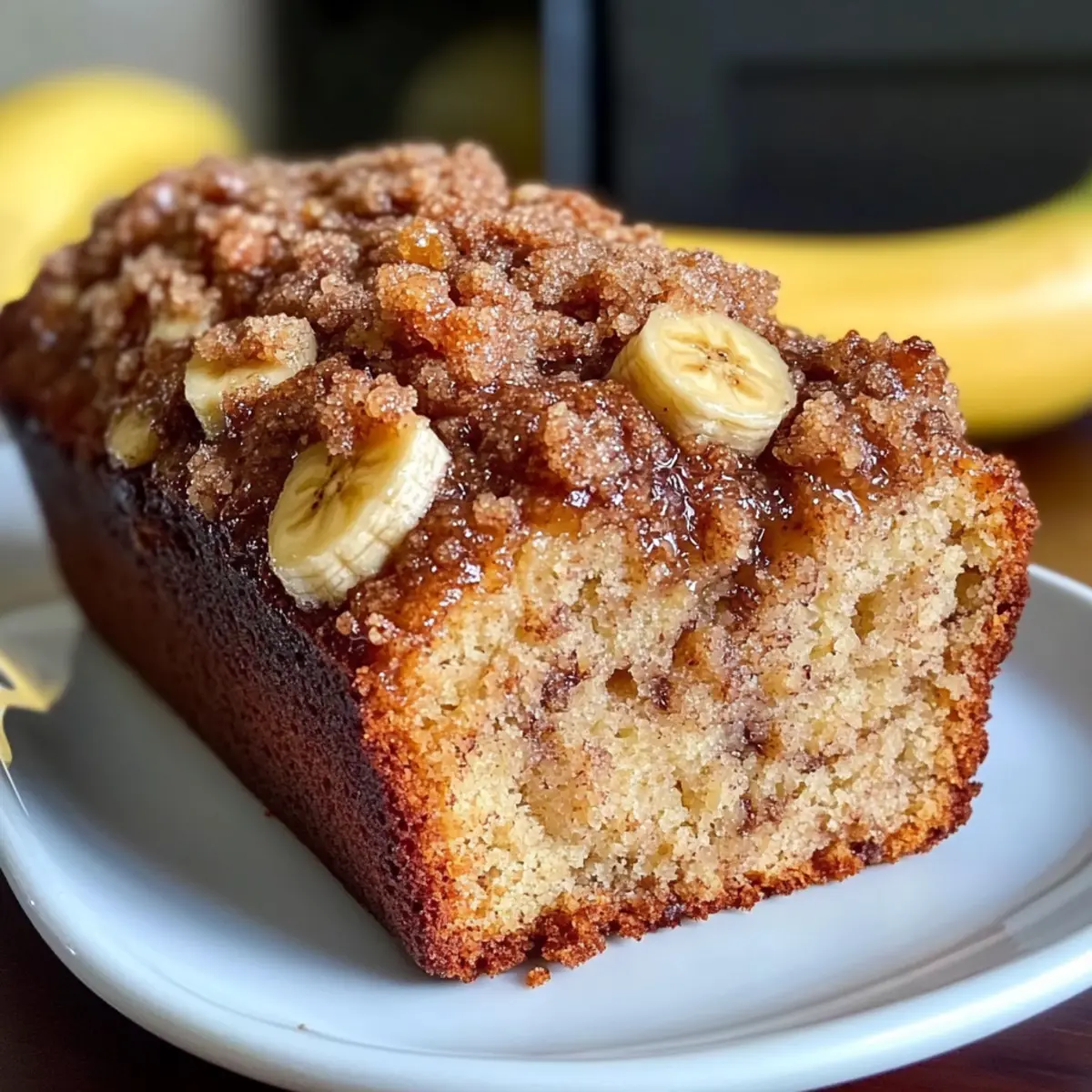 Banana Bread Recipe with Crunchy Streusel Topping