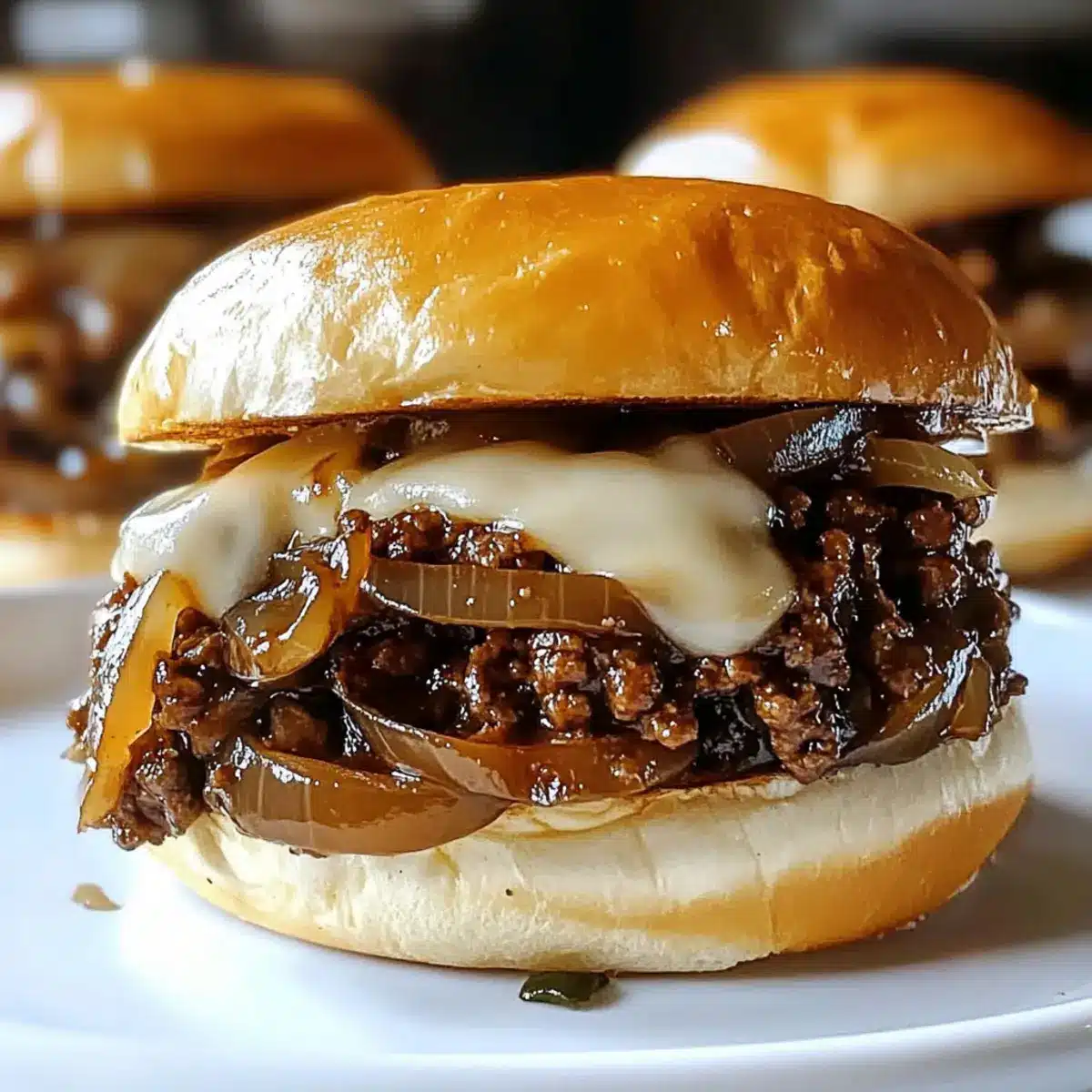 French Onion Beef Sloppy Joes