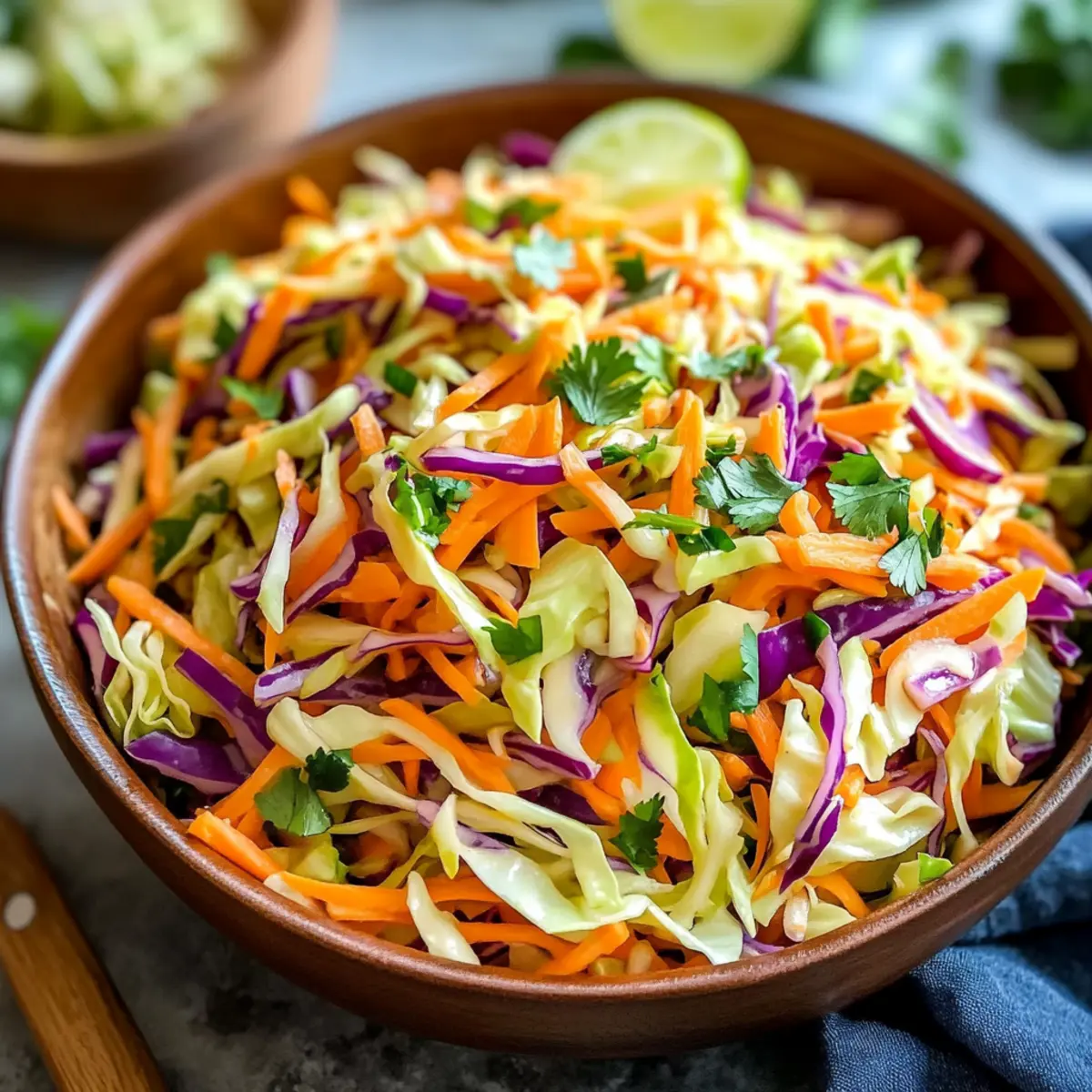 Crunchy Cabbage Salad with Dijon-Lime Dressing