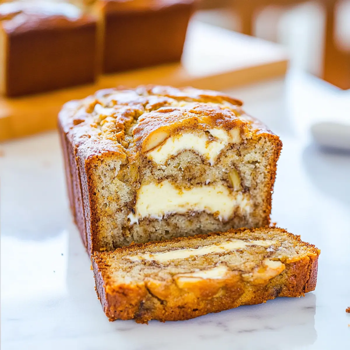 Cream Cheese-Filled Banana Bread