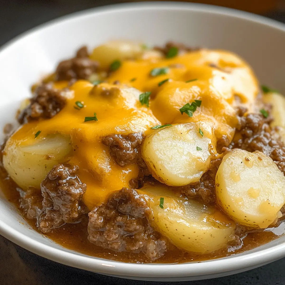 Crockpot Hamburger Potato Casserole