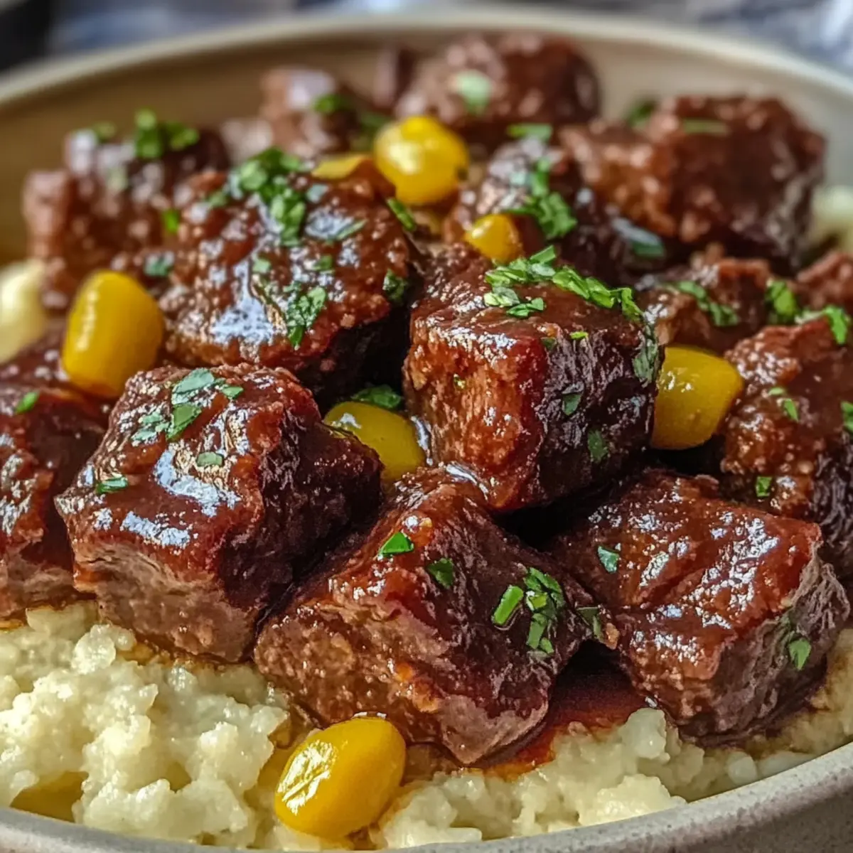 Savory Slow Cooker Mississippi Steak Bites
