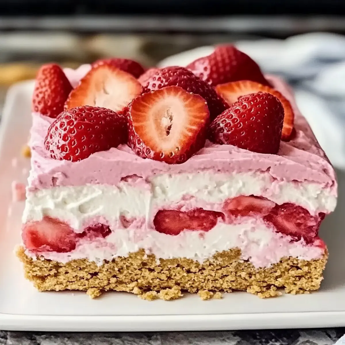 Irresistible Strawberry Eclair Cake: No-Bake Delight Awaits
