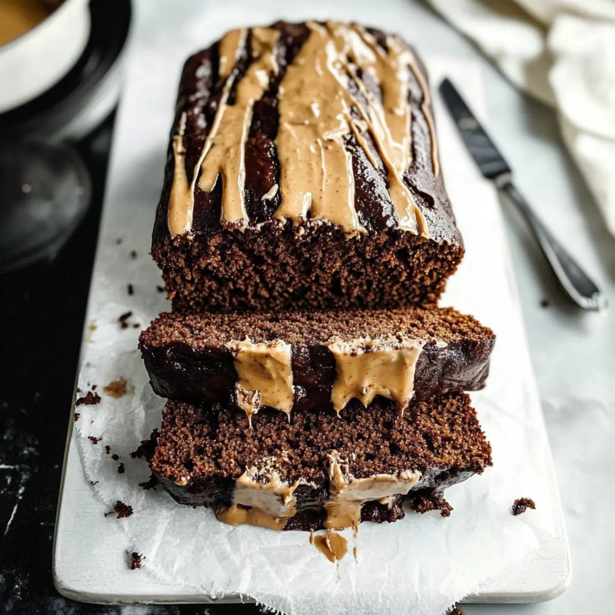 Chocolate Peanut Butter Banana Bread