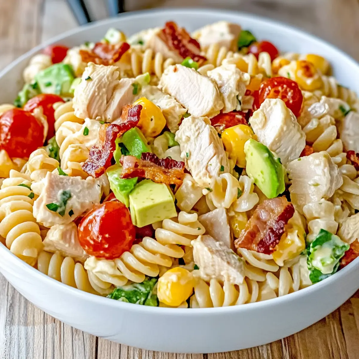 Chicken Club Pasta Salad